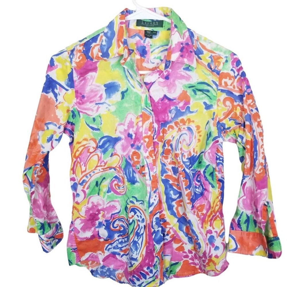 Lauren Ralph Lauren Womens PS Multicolor Floral Wa